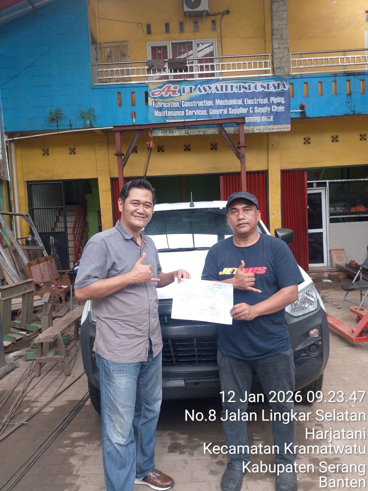 Handover Isuzu